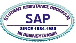 Blue and purple logo for PA Student Assistance Program