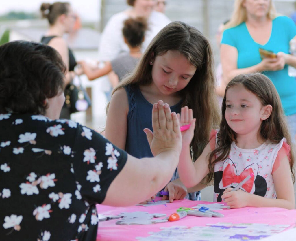 Community health fair people