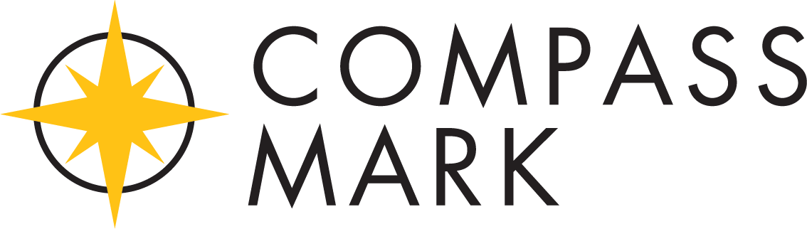 Compass Mark Stacked Logo- left justified